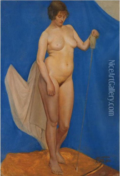 Nude Oil Painting - Kuzma Sergievitch Petrov-Vodkin