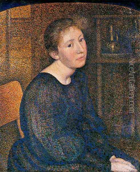 Portrait of Mme. Lemmen Oil Painting - Georges Lemmen
