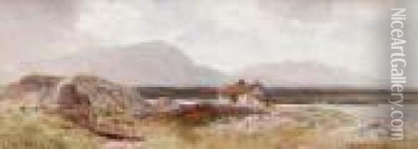 Creeslough, Donegal Oil Painting - Joseph Carey Carey