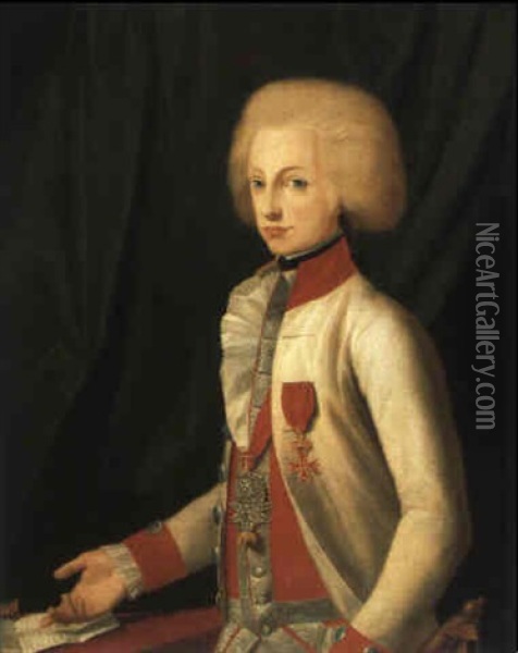 Ferdinando Iii, Granduca Di Toscana, Figlio Dell Imperatore Leopoldo Ii D'absburgo Oil Painting - Joseph Hickel