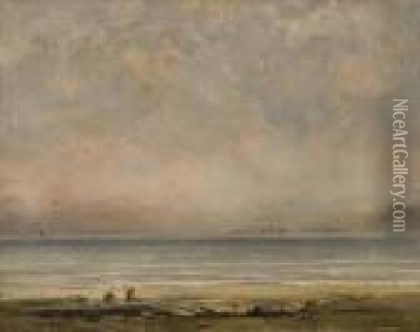 Bord De Mer Oil Painting - Gustave Courbet