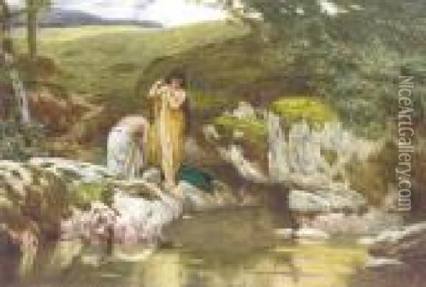 The Bathers Oil Painting - John Dawson Watson