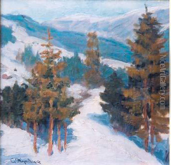 Paysage Montagneux Oil Painting - Stanislav Iulianov. Joukovski