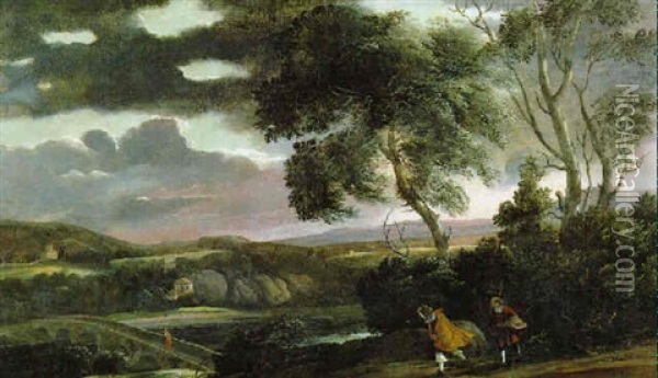 Landschaft Im Gewittersturm Oil Painting - Philip James de Loutherbourg