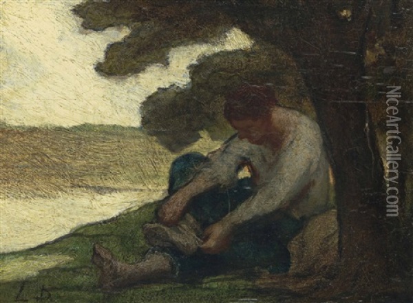 Apres Le Bain Oil Painting - Honore Daumier