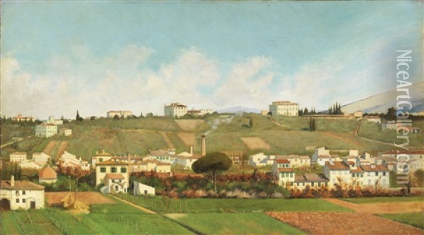 San Marco Vecchia - Firenze Oil Painting - Ferdinando Buonamici