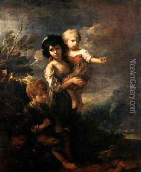 The Wood Gatherers Oil Painting - Thomas Gainsborough