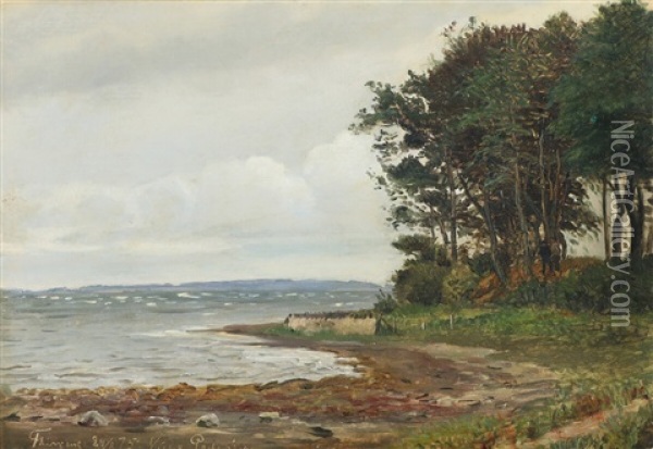 Coastal Scenery Oil Painting - Viggo Pedersen