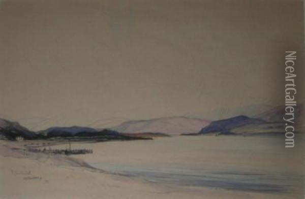 The Linnhe Loch Oil Painting - David Young Cameron