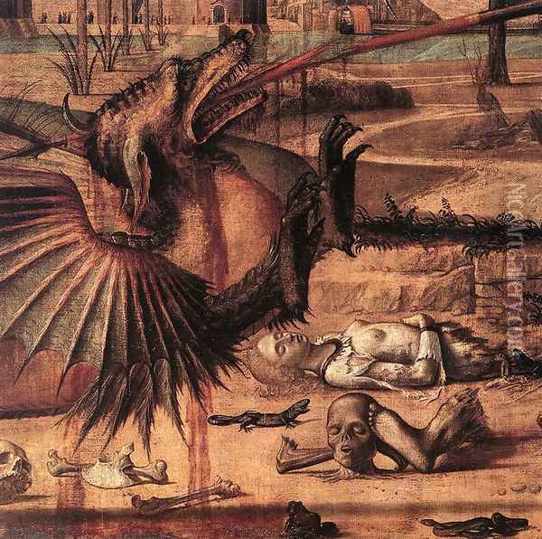 St George and the Dragon (detail 2) 1502 Oil Painting - Vittore Carpaccio