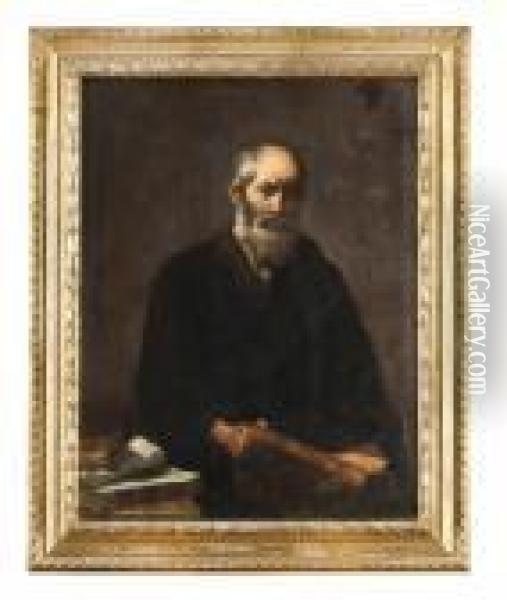 Hans Krets Filosofen Oil Painting - Jusepe de Ribera