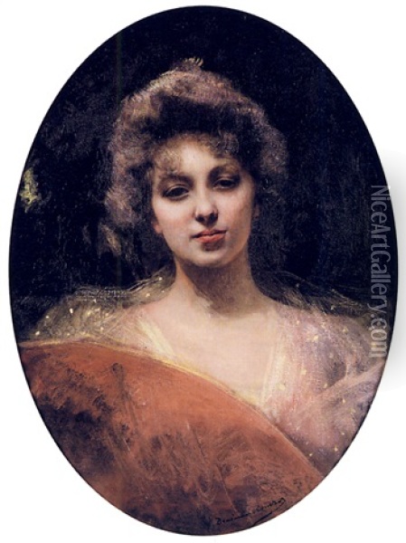 Marguerite Higuette Oil Painting - Jean Joseph Benjamin Constant