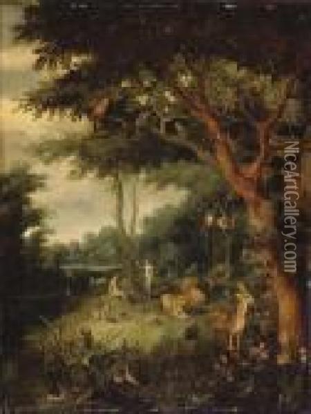 Le Paradis Terrestre Oil Painting - Jan Brueghel the Younger