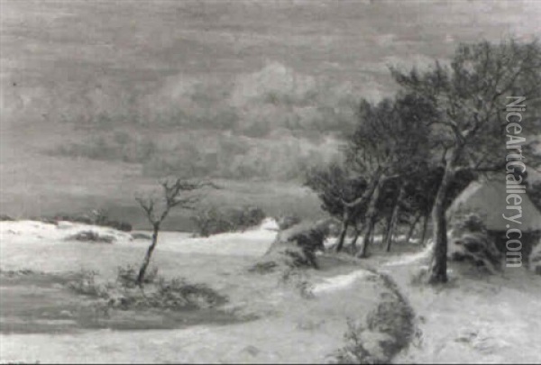 Winterlandschaft Oil Painting - Paul Mueller-Kaempff
