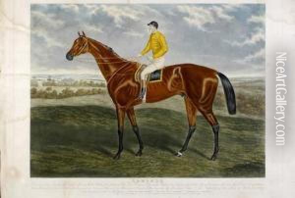 Publisher L. Brall And Sons 'ormonde - Winner Of The Derby Stakes 1886 - Property Of The Dukeof Westminster', An Aquatint, Fully Titled, Unframed, 64cm X 84cm.50-60 Oil Painting - William E. Winner