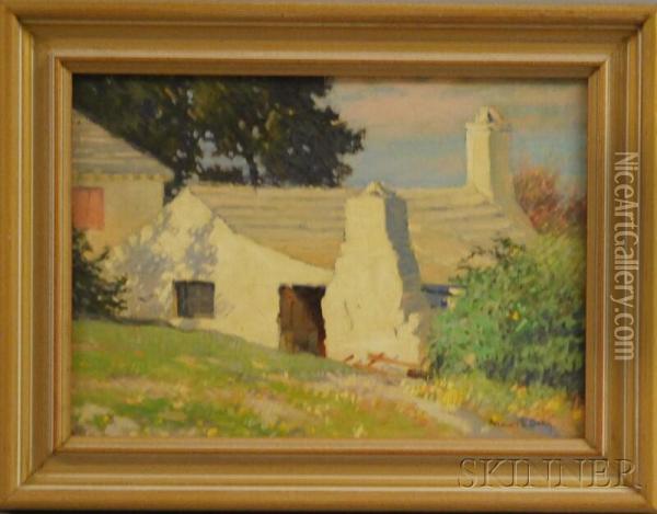 Old Cottage Oil Painting - Francis E. Getty