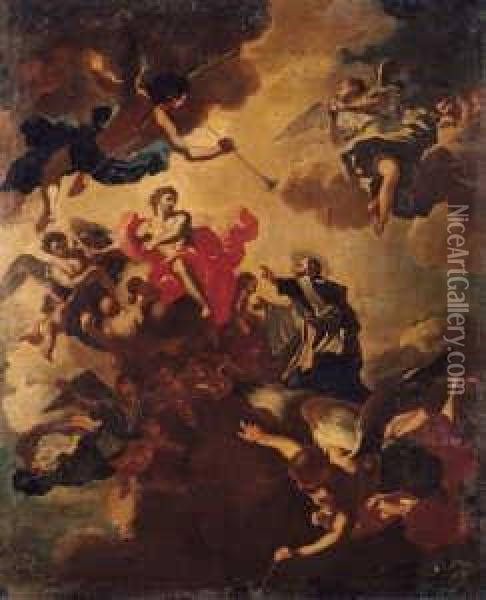 Solimena, Francesco (1657 Canale
 Di Serrino - 1747 Barra) Und Rossi, Nicola Maria (1690 -
 1758 Oil Painting - Francesco Solimena