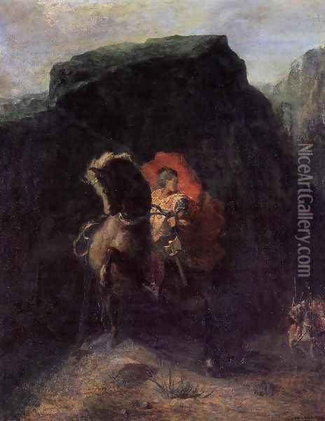 Roland At Roncevaux Oil Painting - Odilon Redon