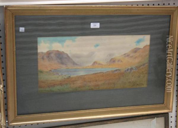 Seathwaite Tarn, Duddon Valley Oil Painting - S.E. Hall