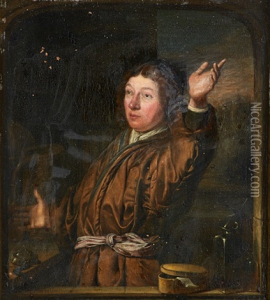 Alchemist Oil Painting - Willem van Mieris