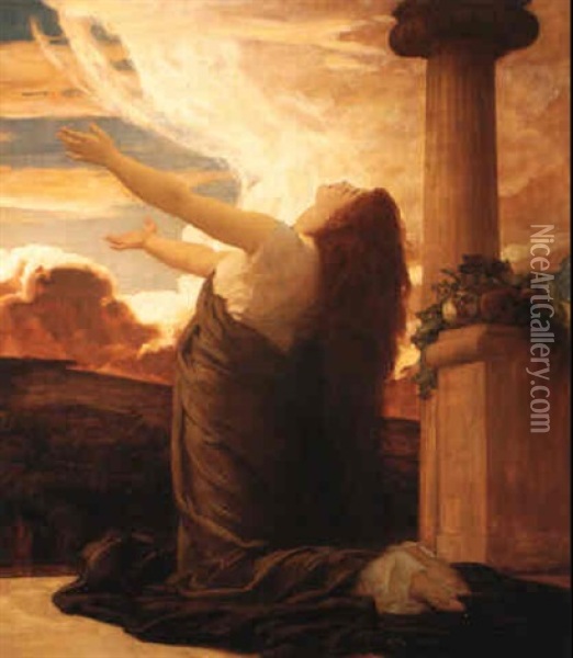 Clytie Oil Painting - Lord Frederic Leighton