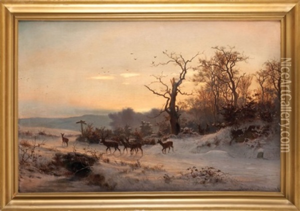 Sarny O Swicie Oil Painting - Reiner Dahlen