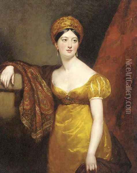 Portrait of Henrietta Shuckburgh Oil Painting - Mrs. William Carpenter, Nee Margaret Geddes