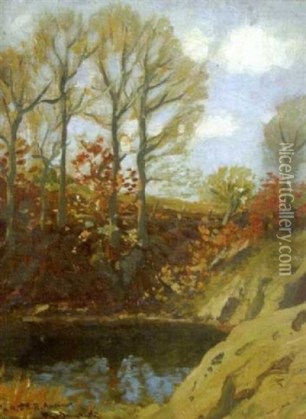 Impressionist Autumn Landscape Oil Painting - Paul Dougherty