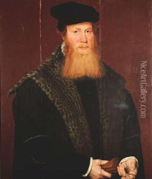 Portrait Of A Bearded Man Oil Painting - Nicolas Neufchatel