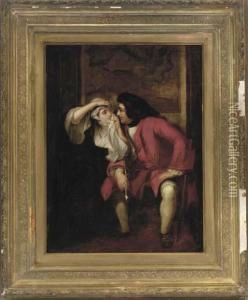 My Uncle Toby And The Widow Wadman Oil Painting - Charles Robert Leslie