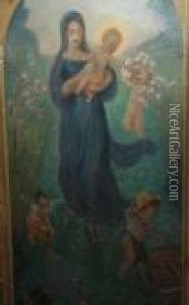 C'est Le Mois De Marie, C'est Le Mois Le Plus Beau Oil Painting - Adolphe Willette