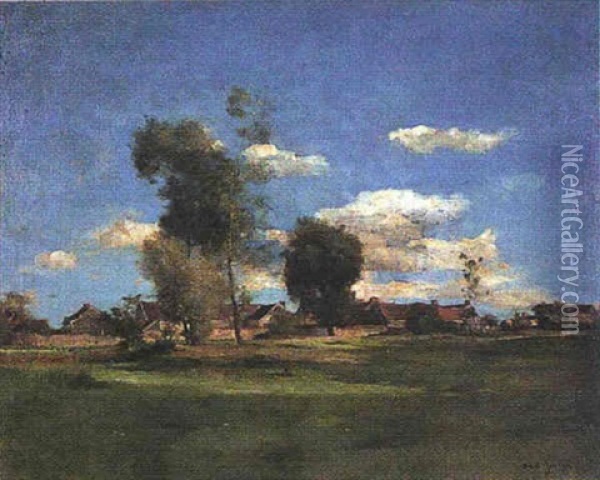 Paysage D'ile De France Oil Painting - Joseph Bail