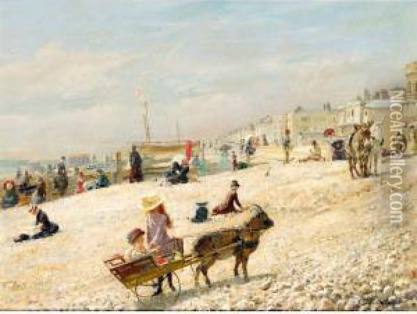 Littlehampton Beach Oil Painting - Robert Ponsonby Staples