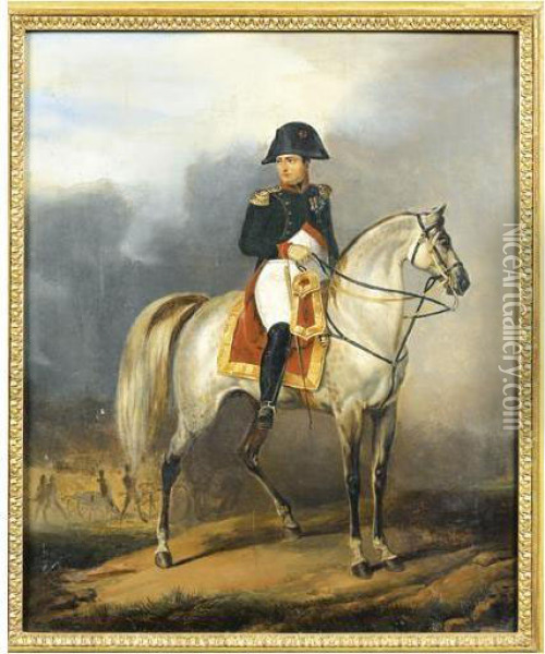 Napoleon Sur Son Cheval Marengo Oil Painting - Francois Dubois