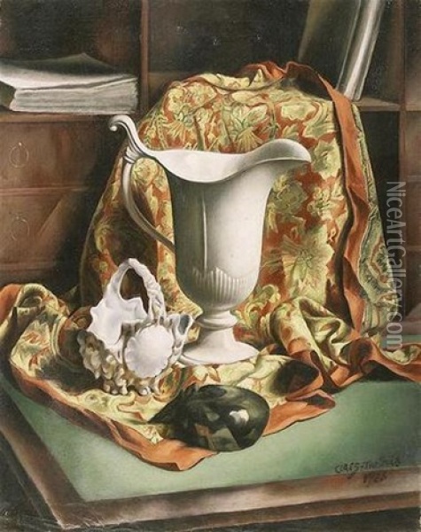 Le Pot Empire Oil Painting - Albert Claes-Thobois