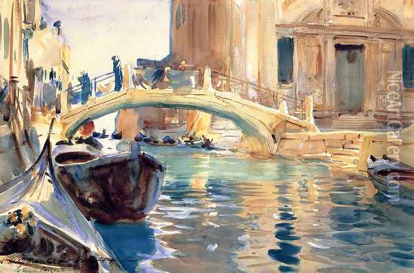 Ponte San Giuseppe di Castello, Venice Oil Painting - John Singer Sargent