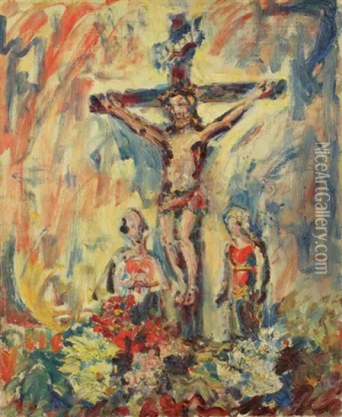 Crucifix Oil Painting - Paul Kron