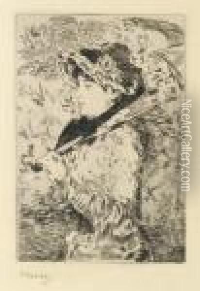 Jeanne (le Printemps) (g. 47; H. 88) Oil Painting - Edouard Manet