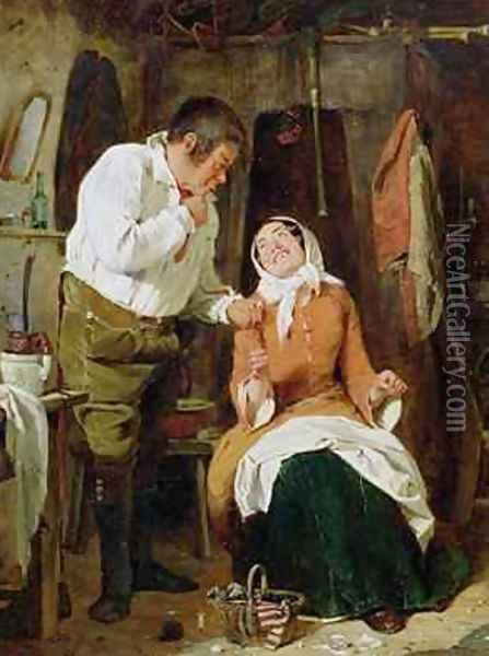 A Raal Convanience 1855 Oil Painting - Erskine Nicol