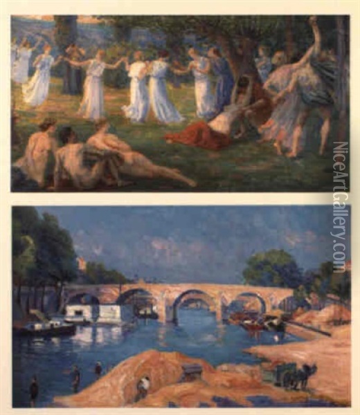 Bacchanale Oil Painting - Hippolyte Petitjean