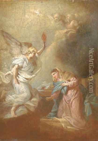 The Annunciation Oil Painting - Etienne Parrocel, Parrocel Le Romain