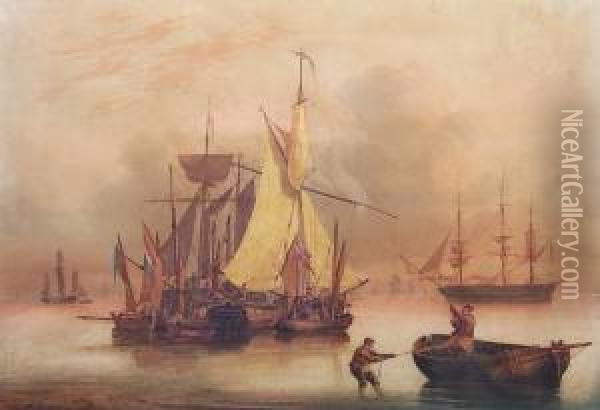Shipping Oil Painting - William Joy