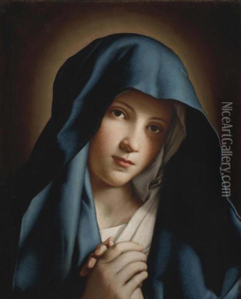 Vierge Priant Oil Painting - Giovanni Battista Salvi