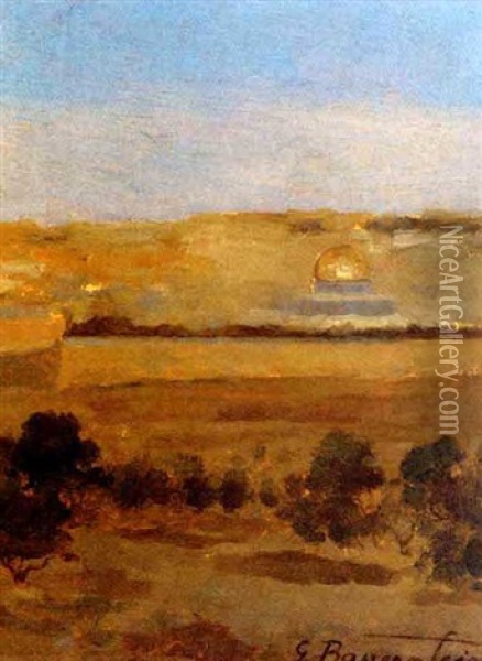 Jerusalem Oil Painting - Gustav Bauernfeind