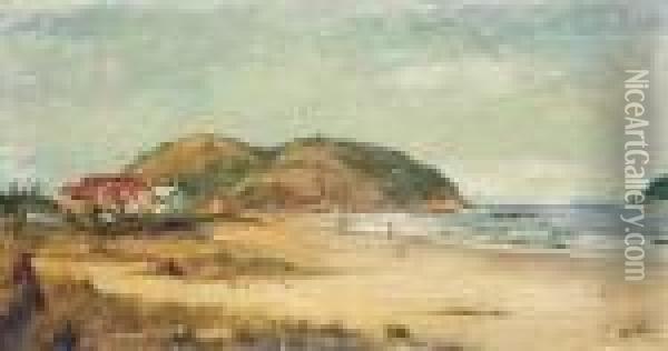 Recanto Da Praia De Sao Vicente Oil Painting - Benedito Calixto De Jesus