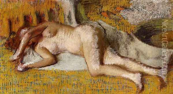 After the Bath VI Oil Painting - Edgar Degas
