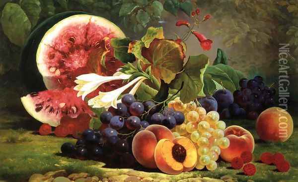 The Bounties of Nature Oil Painting - William Mason Brown