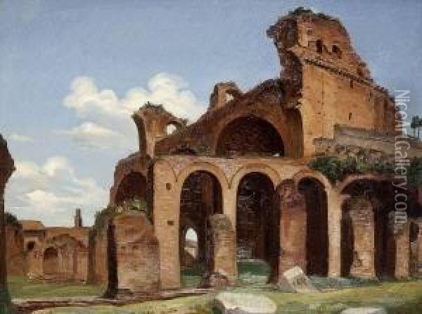 Antike Romische Ruinen Oil Painting - Michael Neher