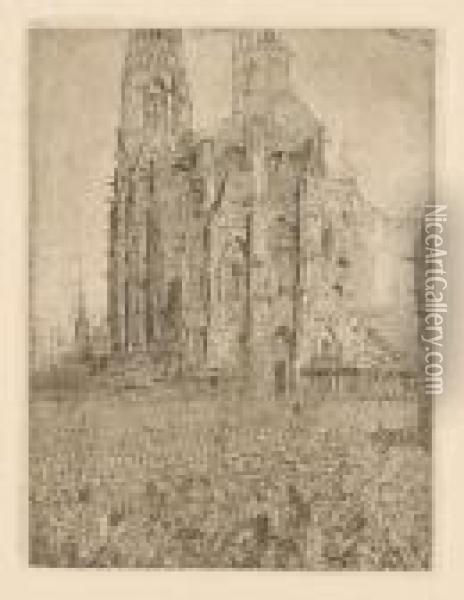 Lacathedrale Oil Painting - James Ensor