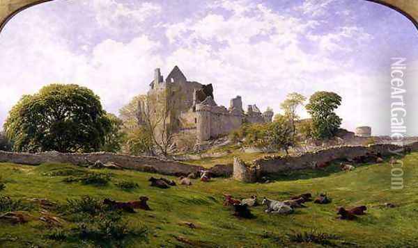 Craigmillar Castle, 1861 Oil Painting - Waller Hugh Paton